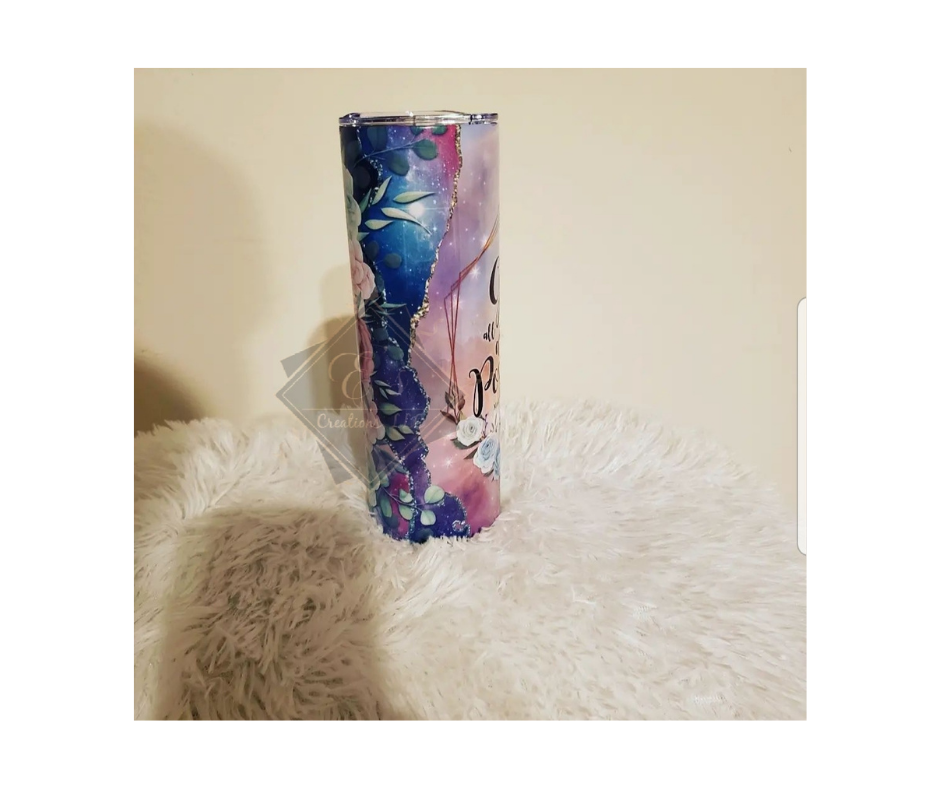 "With God" Sublimation Tumbler